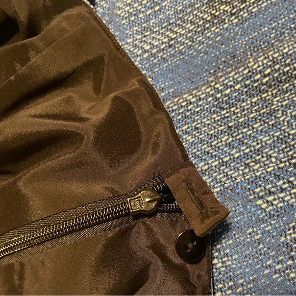 Per Se blue polyester skirt featuring cheetah print design - Picture 5 of 7